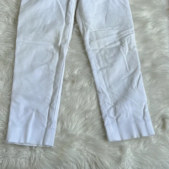 GAP SLIM CROPPED WHITE PANTS SIZE 4R - Picture 7 of 7